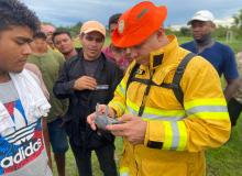 Indígenas do Território Alto Rio Guamá aprendem técnicas de brigada de incêndios