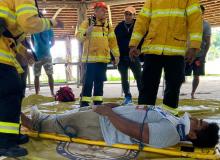 Indígenas do Território Alto Rio Guamá aprendem técnicas de brigada de incêndios