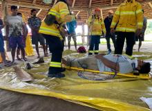 Indígenas do Território Alto Rio Guamá aprendem técnicas de brigada de incêndios