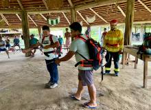 Indígenas do Território Alto Rio Guamá aprendem técnicas de brigada de incêndios