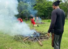 Ação integrada com o Corpo de Bombeiros Militar, Defesa Civil Municipal e Secretaria dos Povos Indígenas qualificou indígenas para combater o fogo